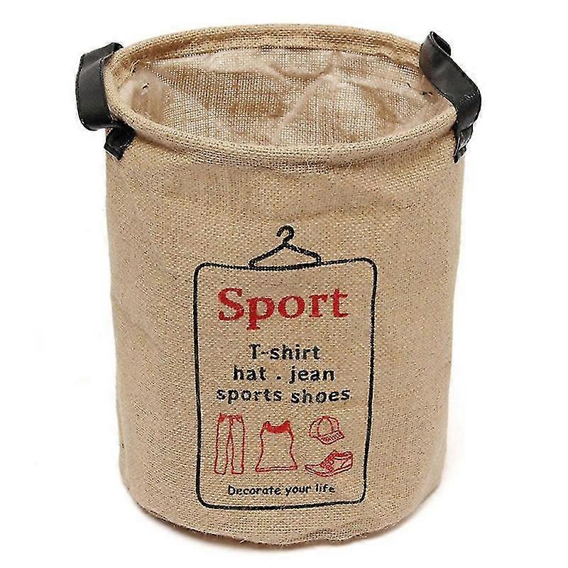 jute laundry basket pocket organizer basket storage with printed