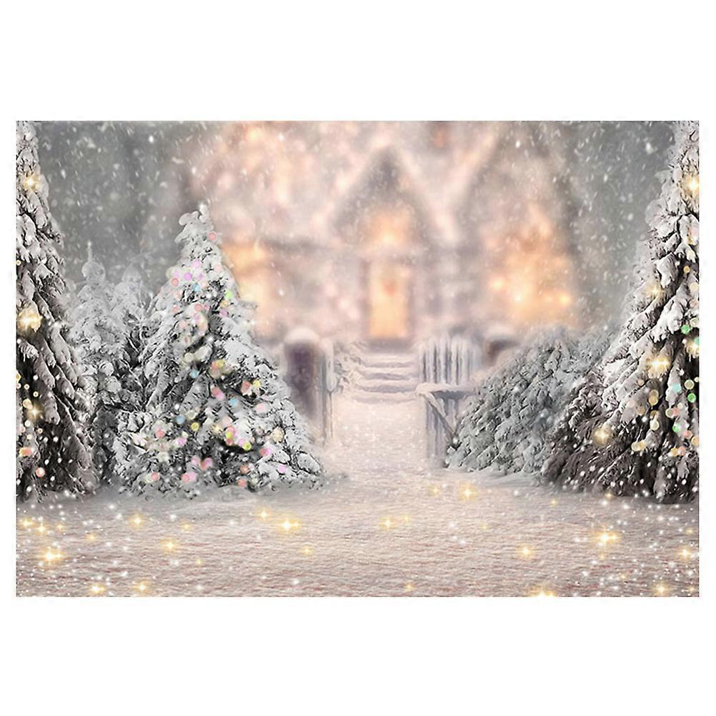 Creative Christmas Tree Castle Pattern Tapestry Background Cloth Photo Backdrop