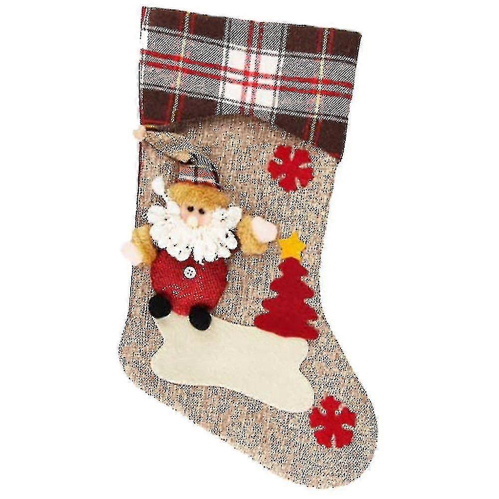 Strümpfe, großer Strumpf Weihnachtsmann Schneemann