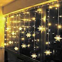 Jul Snøfnugg Lys Gardin, Lysende For Vindu, Karneval, Bryllup, Uteplass
