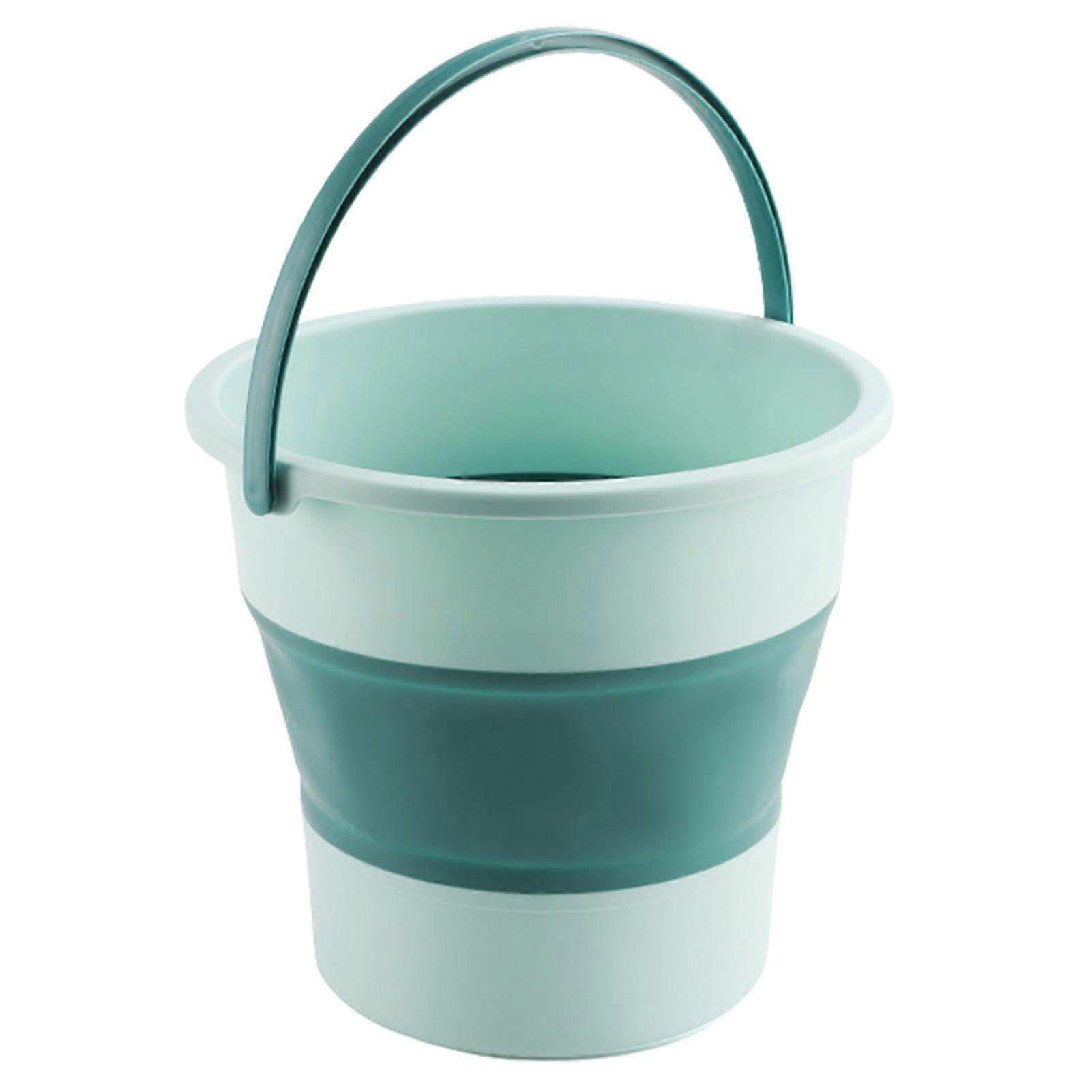 10L Fishing Foldable Bucket Large Capacity Bucket with Handle Outdoor Portable Water Storage Bucket