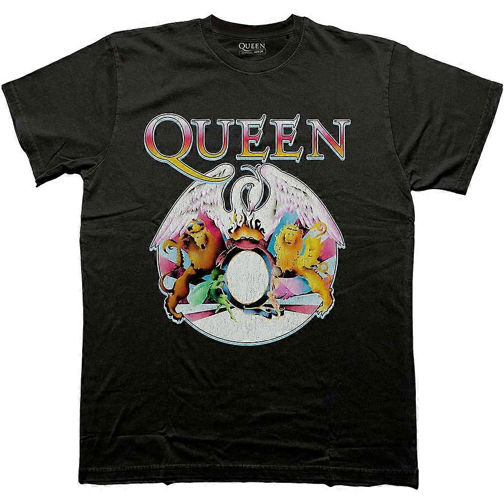 Queen Multi Colour Crest Band Logo T 恤