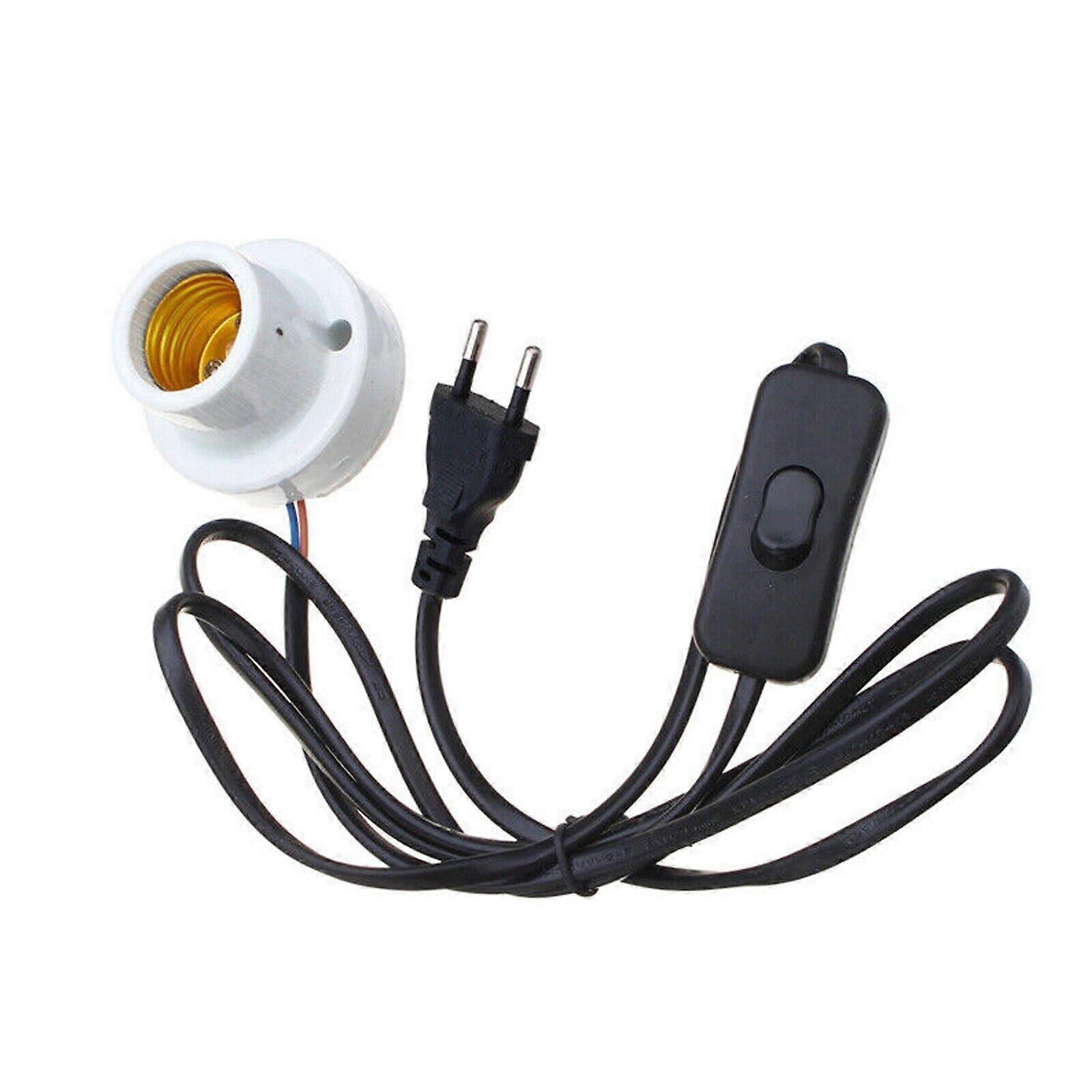 Reptile Lamp E27 Ceramic Heating Lighting Bulb Lamp Heater Holder with Switch