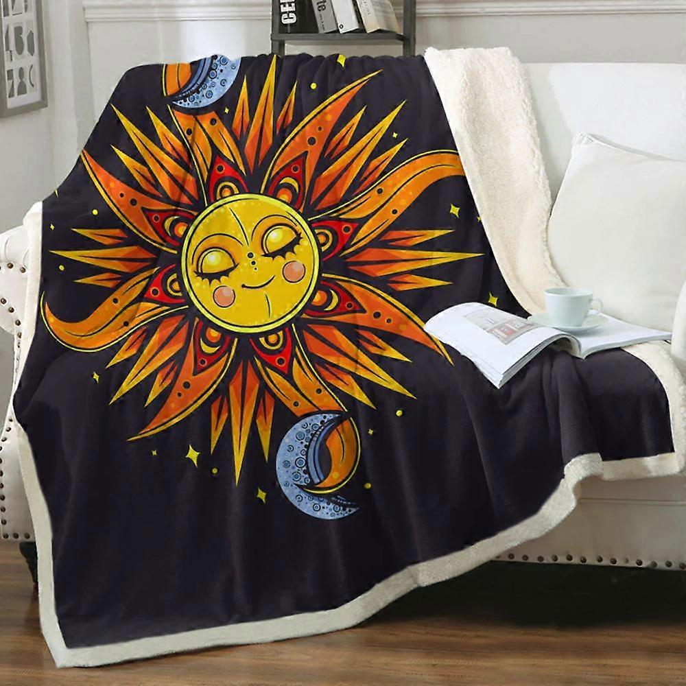 Sun and Moon Throw Blanket-TGHY559