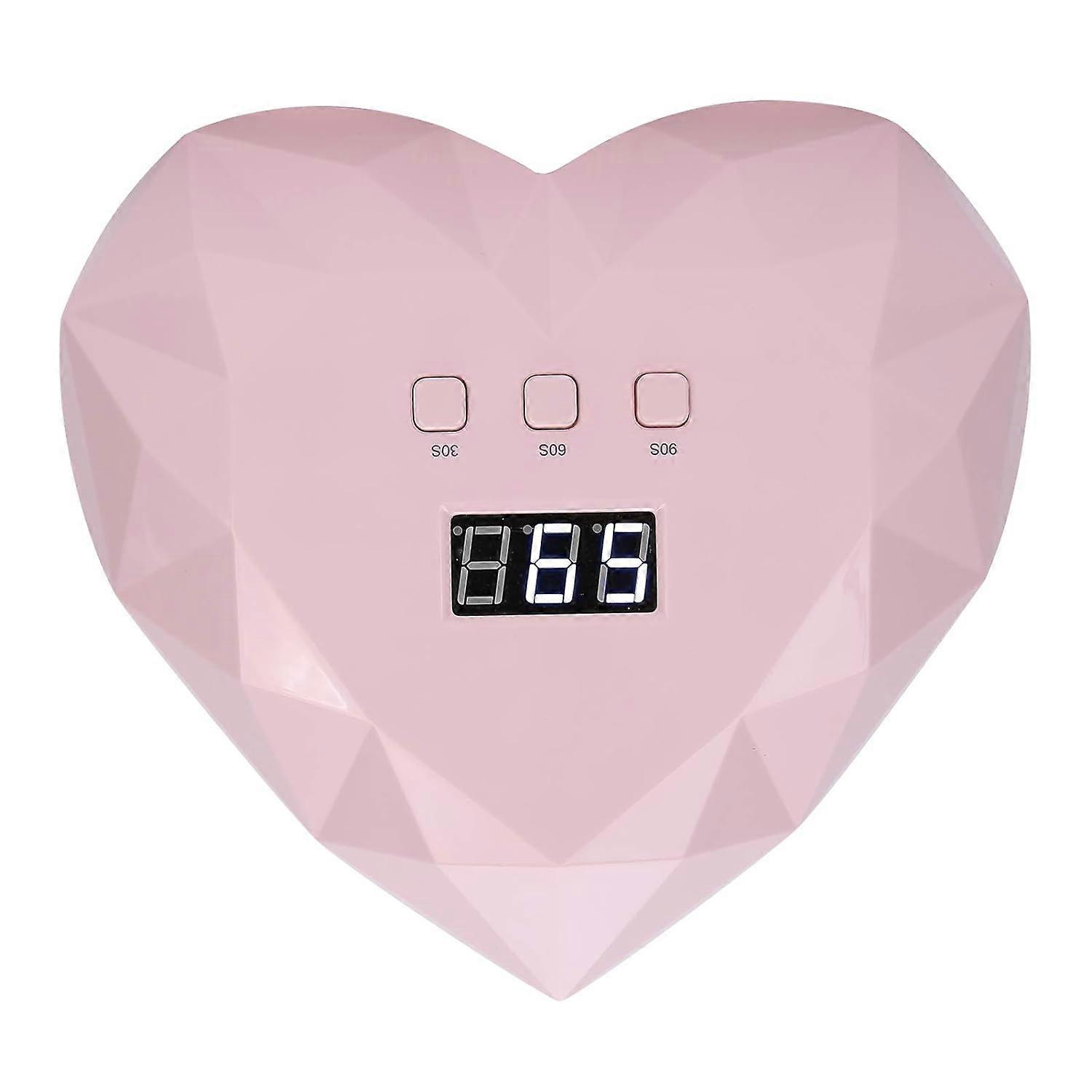 Lampa UV LED do zdobienia paznokci, profesjonalna lampa do suszenia paznokci, lampa do utwardzania lakieru do paznokci w kształcie serca z 3 timerami, narzędzia do zdobienia paznokci do domowego salonu paznokci 2024 Nowość
