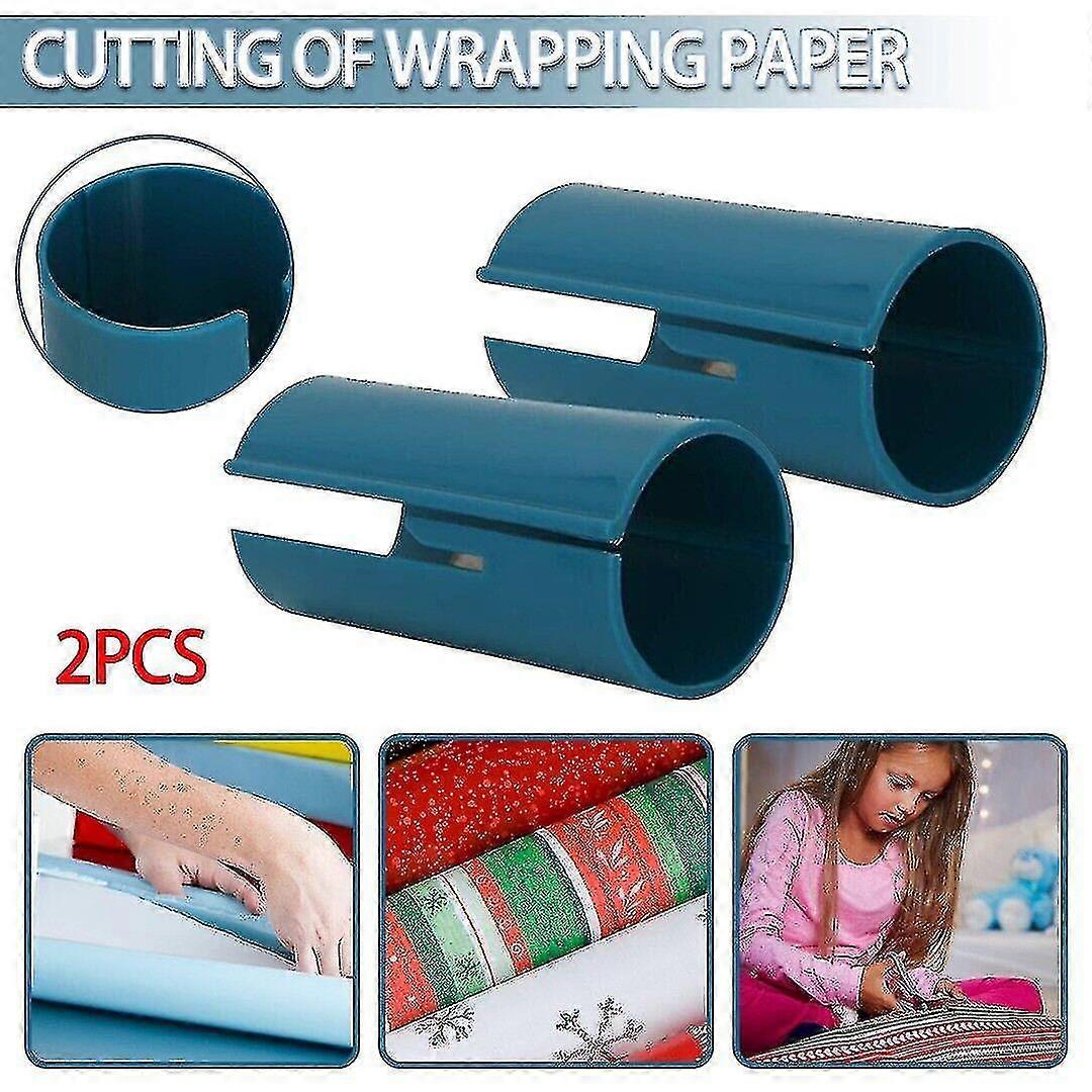 2x Sliding Wrapping Paper Cutter Christmas Wrap Paper Craft Cutter Cutting Tool