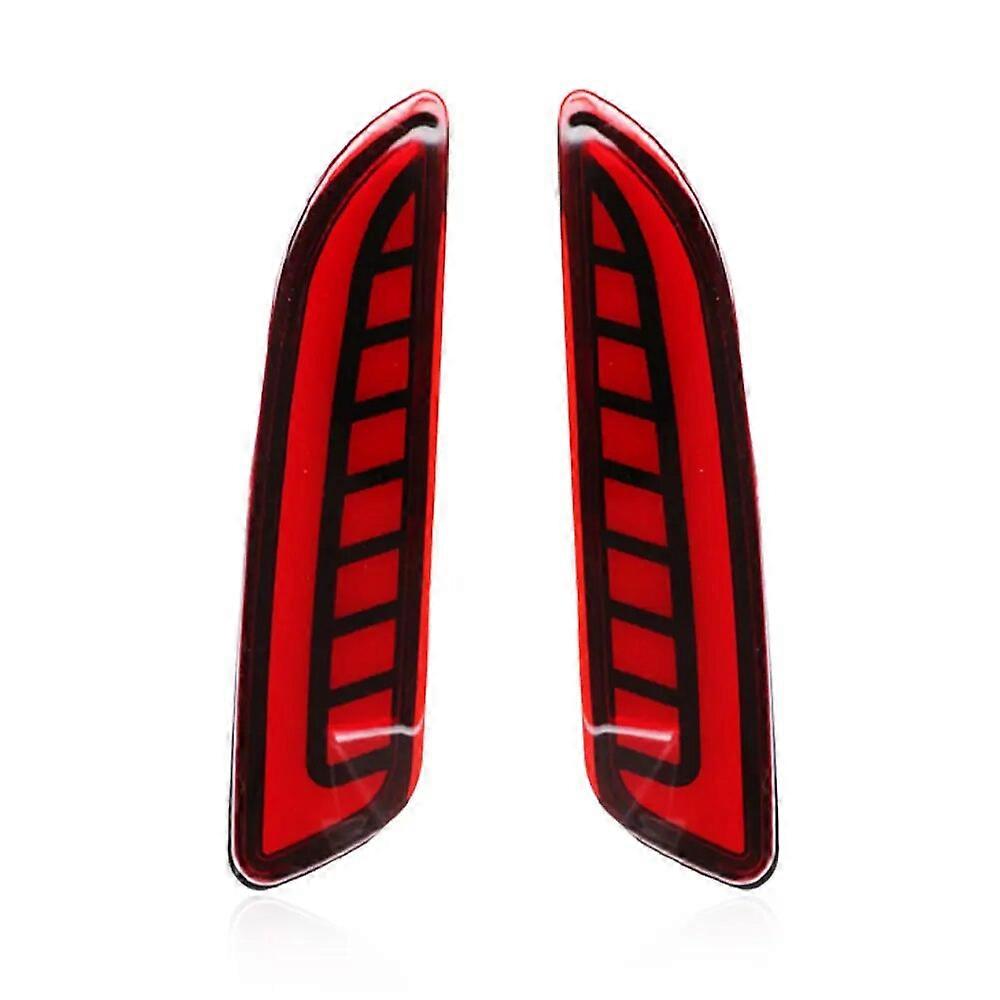 CSCSNL 2PCS LED Reflector For Toyota Corolla Cross 2020 2021 Car Rear Fog Lamp Brake Light Dynamic Turn Signal 3-in-1 Functions
