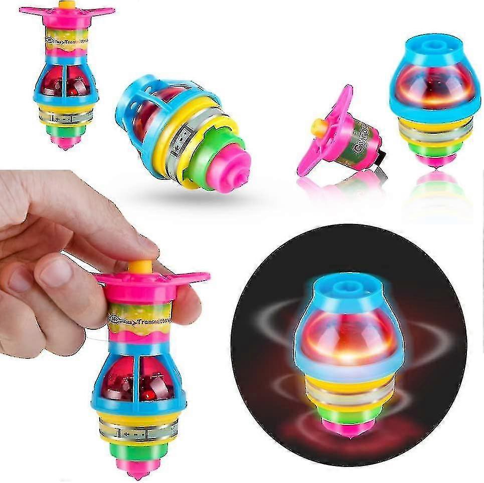 15 حزمة Led Light Up Flashing Ufo الغزل قمم مع جيروسكوب الجدة السائبة لعب الطرف تفضل
