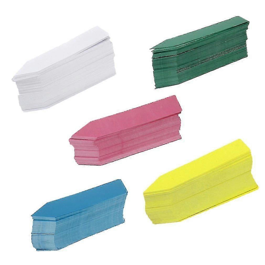 500pcs 5x1 ס"מ רב פעמי עמיד למים פלסטיק צמח זרעי פרחים זרעי צמחים תוויות צמחים סמנים תגי גינה קישוט כלים אור כוכבים
