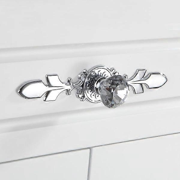 Crystal Knobs Drawer Round Pull Handle Cupboard Cabinet Wardrobe Dresse