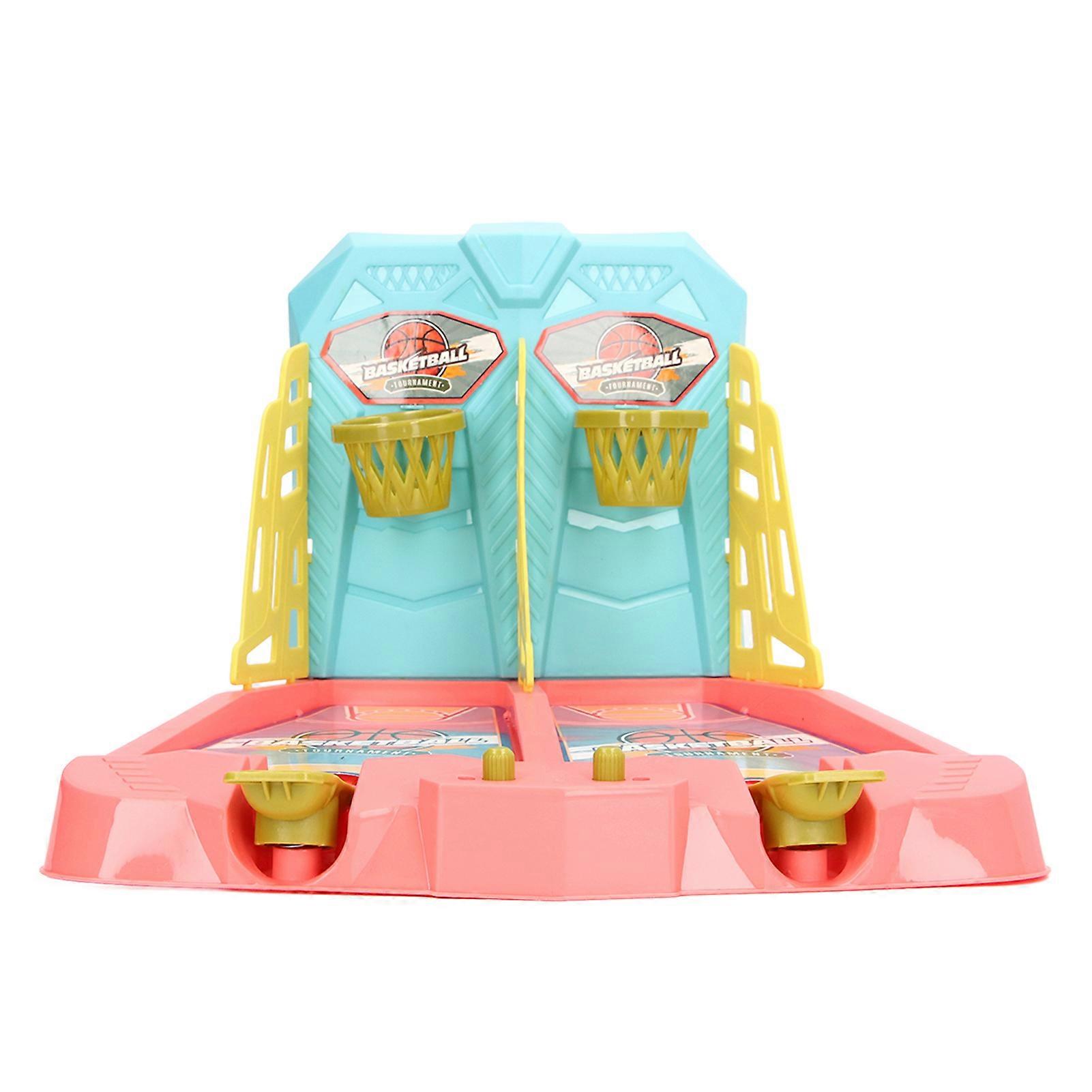 Table Top Basketball Game Parent Child Interaction Hand Eye Coordination Mini Basketball Game for Adults Kids Match Rose Red