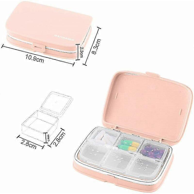 Weekly Pill Organizer Portable Daily Pill Organizer Removable Compartments