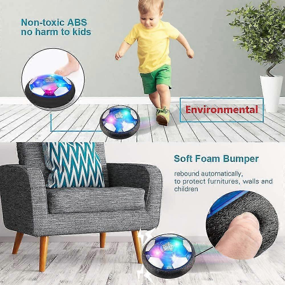 Hover Football - Lot De 2 Ballons Flottants Avec LEDs Pour L'Intérieur | Pare-Chocs En Mousse Pour Protéger Les Meubles | Jouet Enfant 3-12 Ans - 5