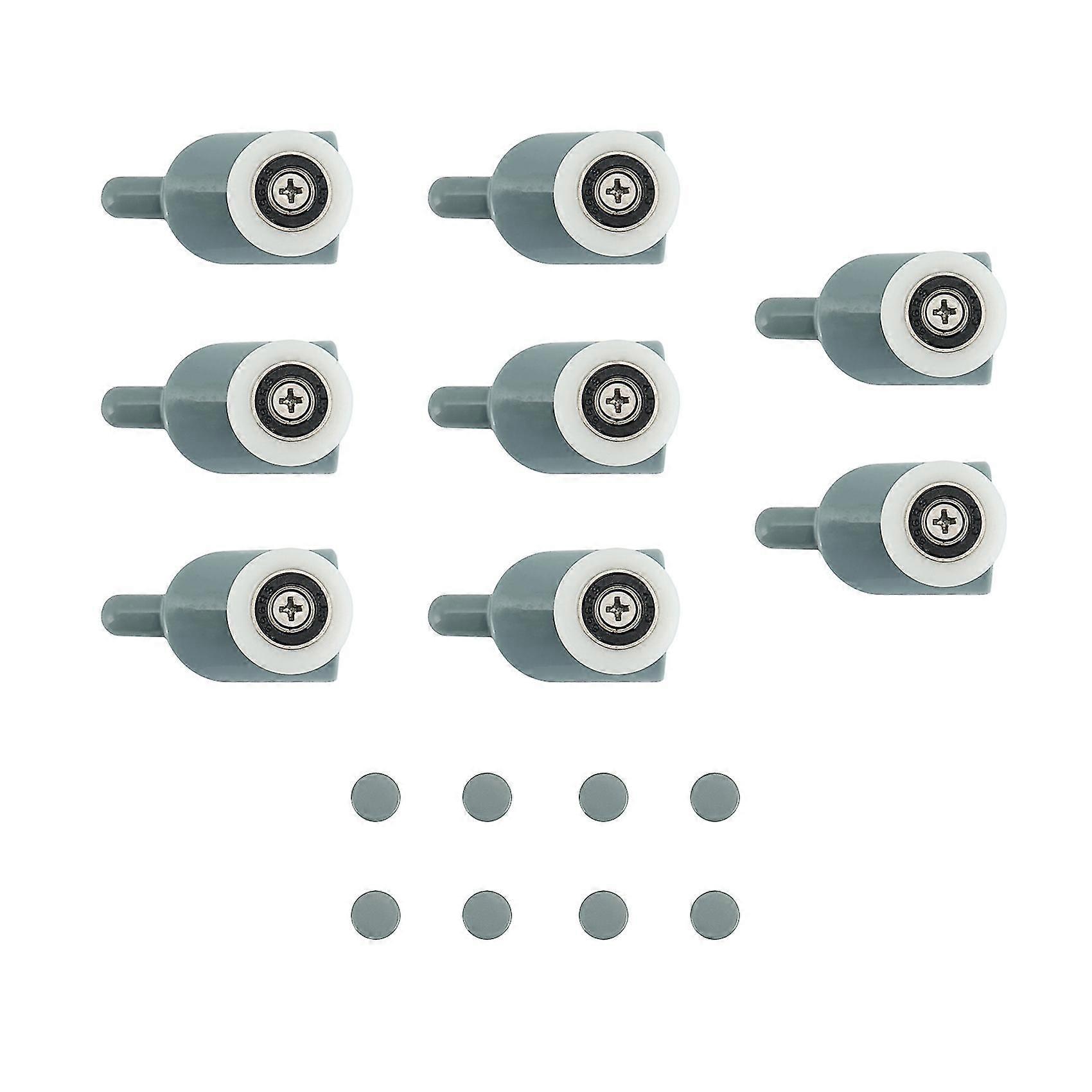 8pcsシングルシャワードアランナー/ホイール/プーリー/ 23mmの直径ホームバスルームDIY交換パー