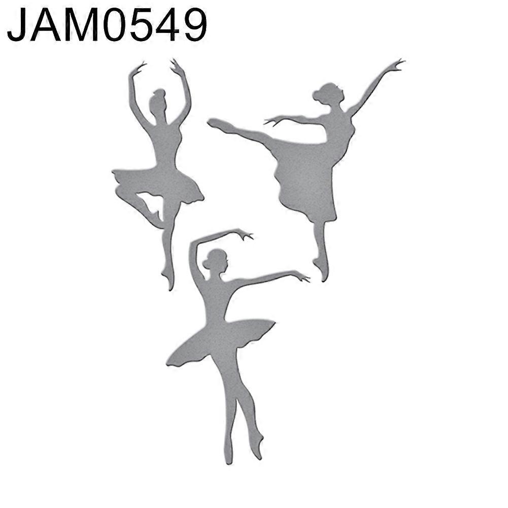 Dancing Girl Palm Tree Leaves Cutting Die DIY Scrapbooking Embossing Craft Mold