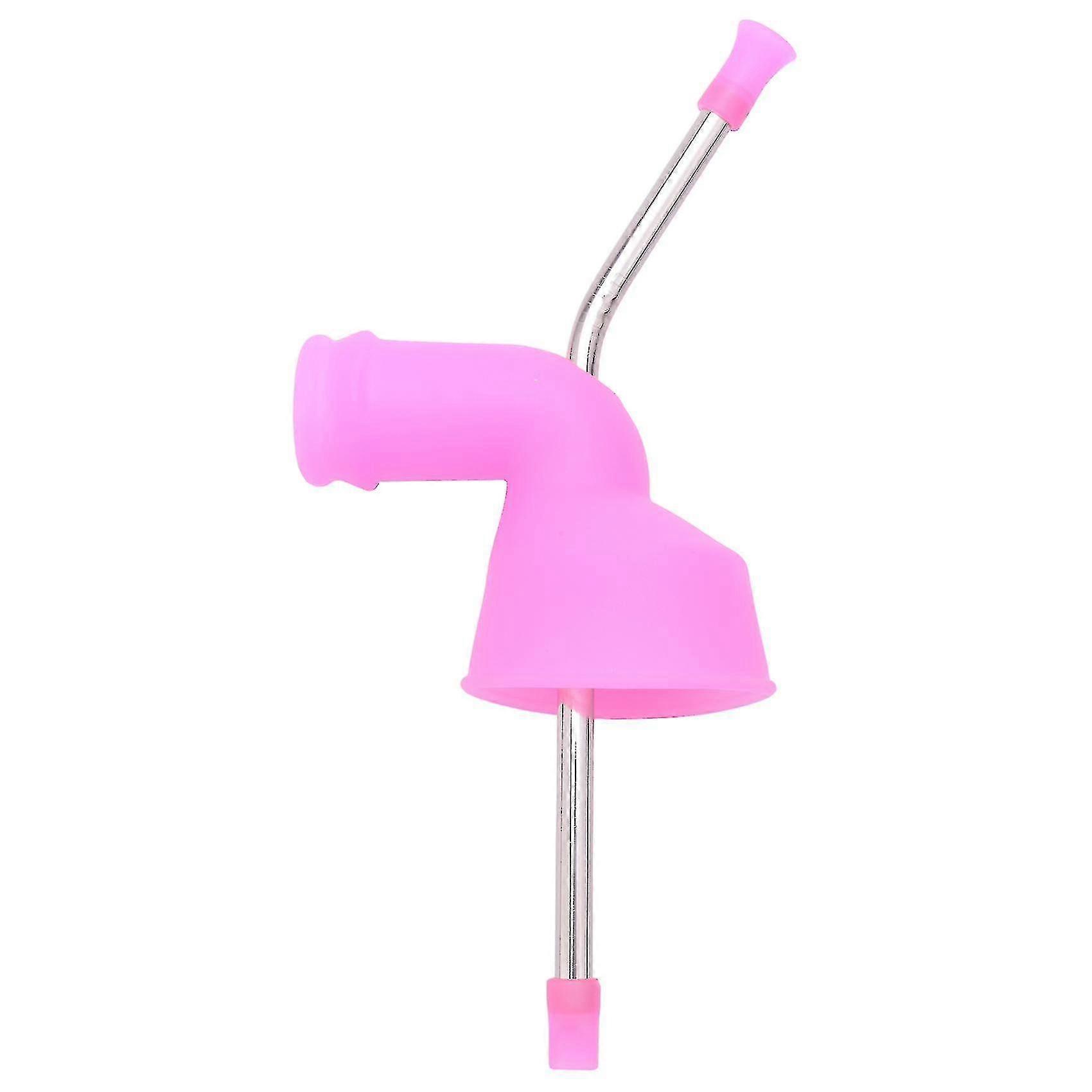 Beer Snorkel Beer Drink Party Drinking Tools Bar(pink 1pcs)
