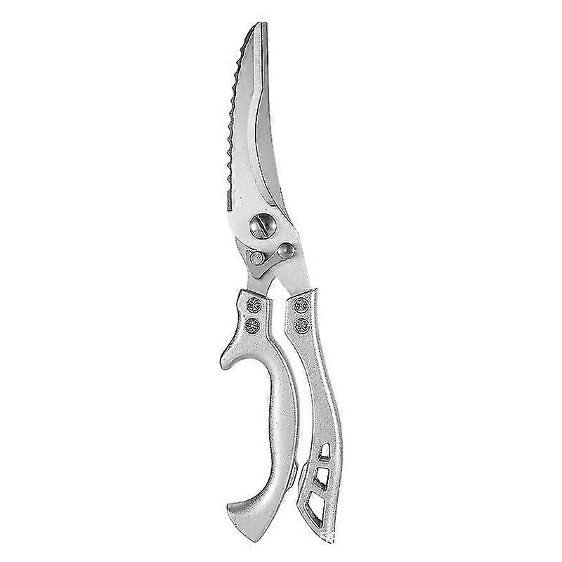 Multifunctional Powerful Stainless Steel Chicken Bone Scissors Sharp1pcssilver