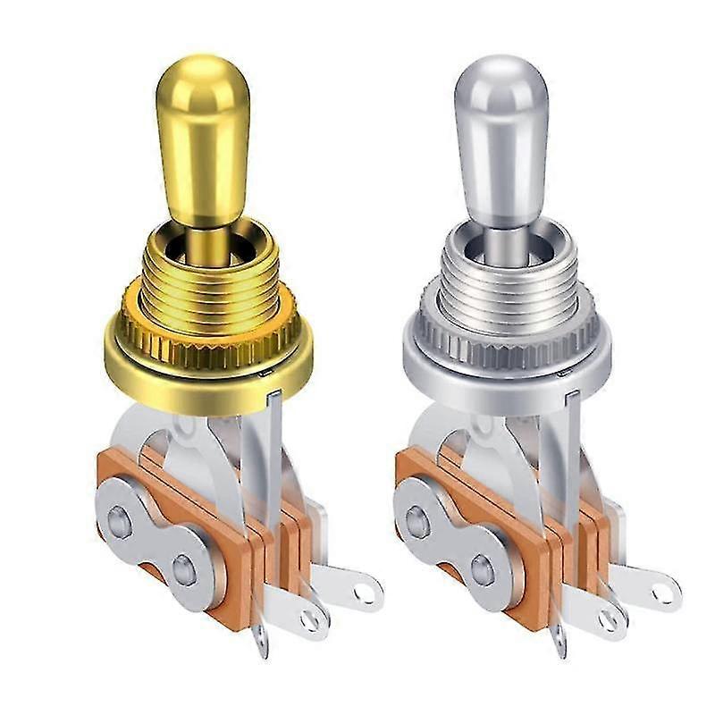 2 Stück 3 Wege Gitarre Toggle Schalter E-Gitarre Pickup Wahlschalter Gitarre Schalter, E-Gitarre S