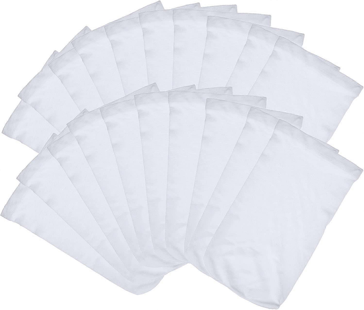 Pool Skimmer Socks, Durable Elastic Nylon Fabric Filters of Swimming Pools, White (20 Pack)
