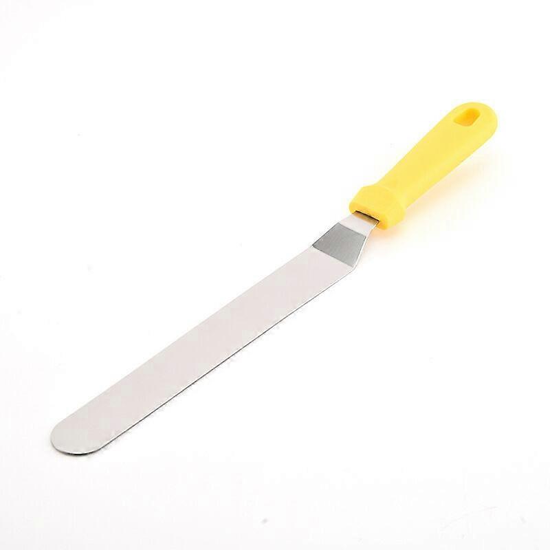 Small Angled Spatula, Blade 42.8 x 3.5 cm - Yellow