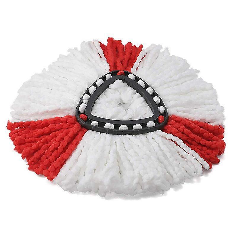 Mop Head Replacement Microfiber Mop, Floor Cleaning Mop Head for O-cedar Triangular Flat Diameter 15cm Red 5pcs