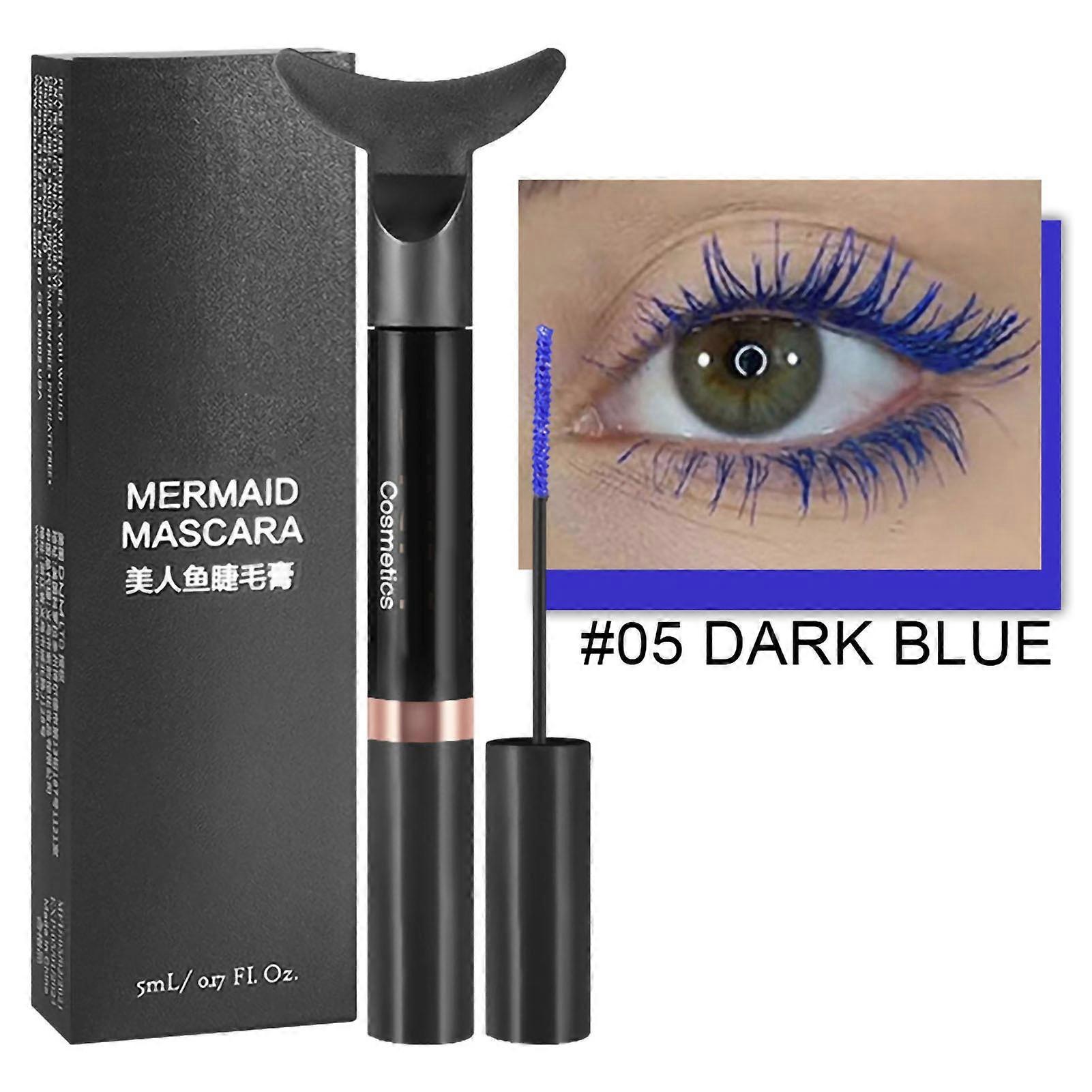 Mermaid Tail Mascara 3D Colorful Mascara with Fine Brush Waterproof Smudge Proof Mascara