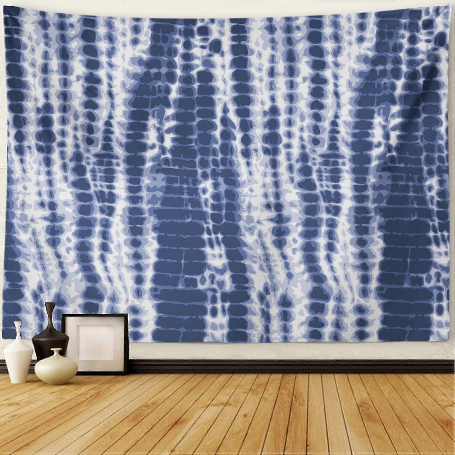 الحبر الأزرق نسيج الحائط البحري النيلي الأزرق التعادل صبغ ألوان مائية باتيك لون الماء تكرار نسيج الجدار معلقة ديكور الحائط لغرفة المعيشة غرفة النوم