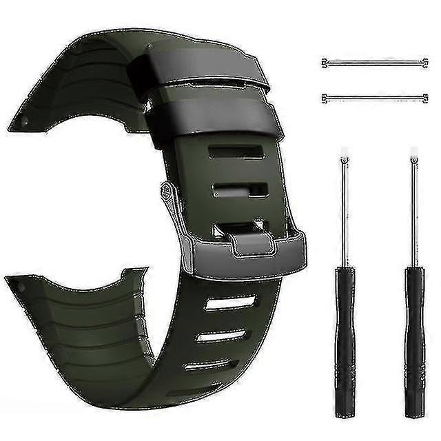 Para Suunto Core Band Rubber Wrist Wrist Sport Strap Replacement Bands com fecho de metal Suunto Core Smartwatch