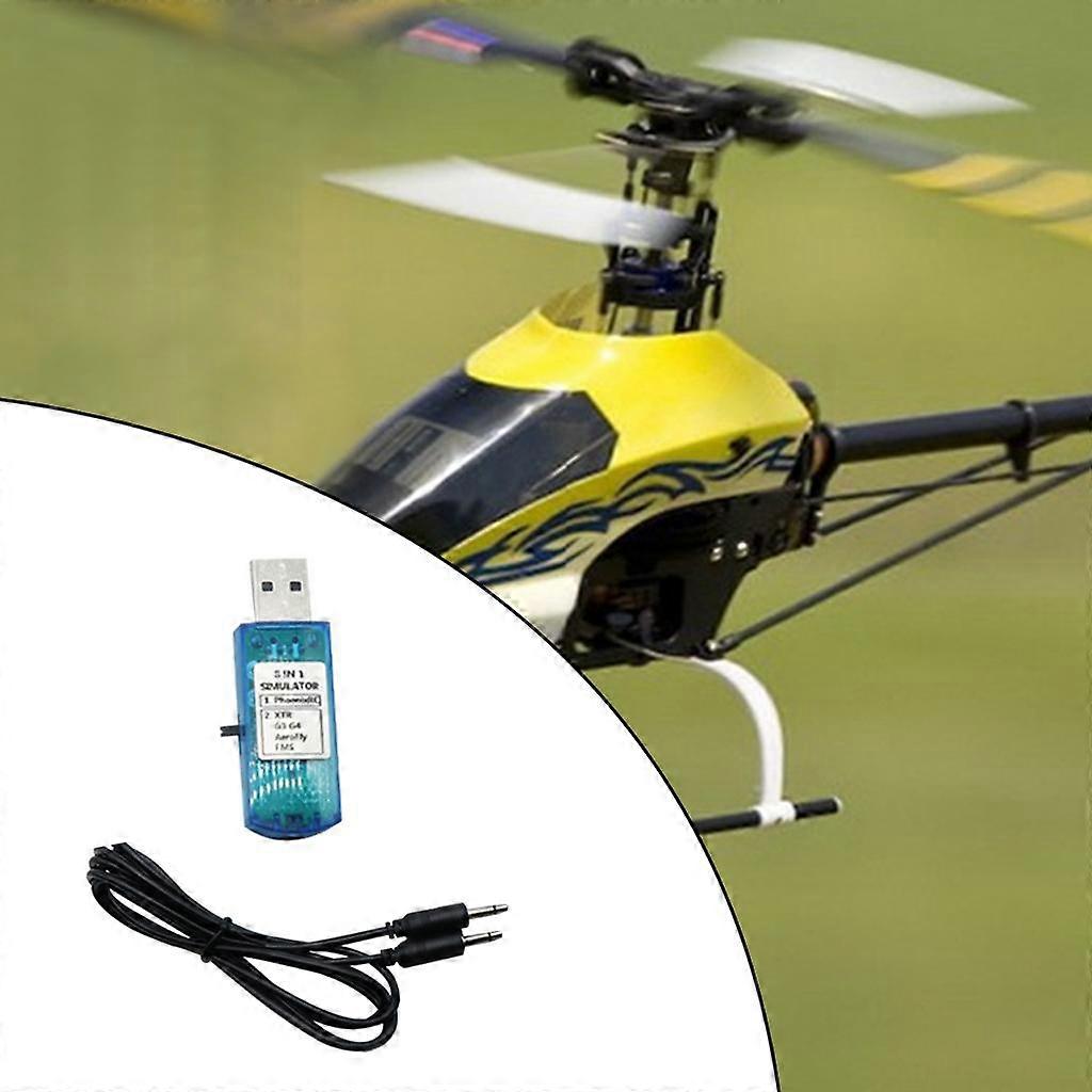 Flugsimulator USB RC Flugzeug 8 in 1 Simulation Fliegen Übung Starrflügel Hubschrauber Controller für Anfänger