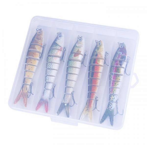 5pcs 3D Garnelen Sinkende Angelköder Simulation Hummer Blei Köder Köder