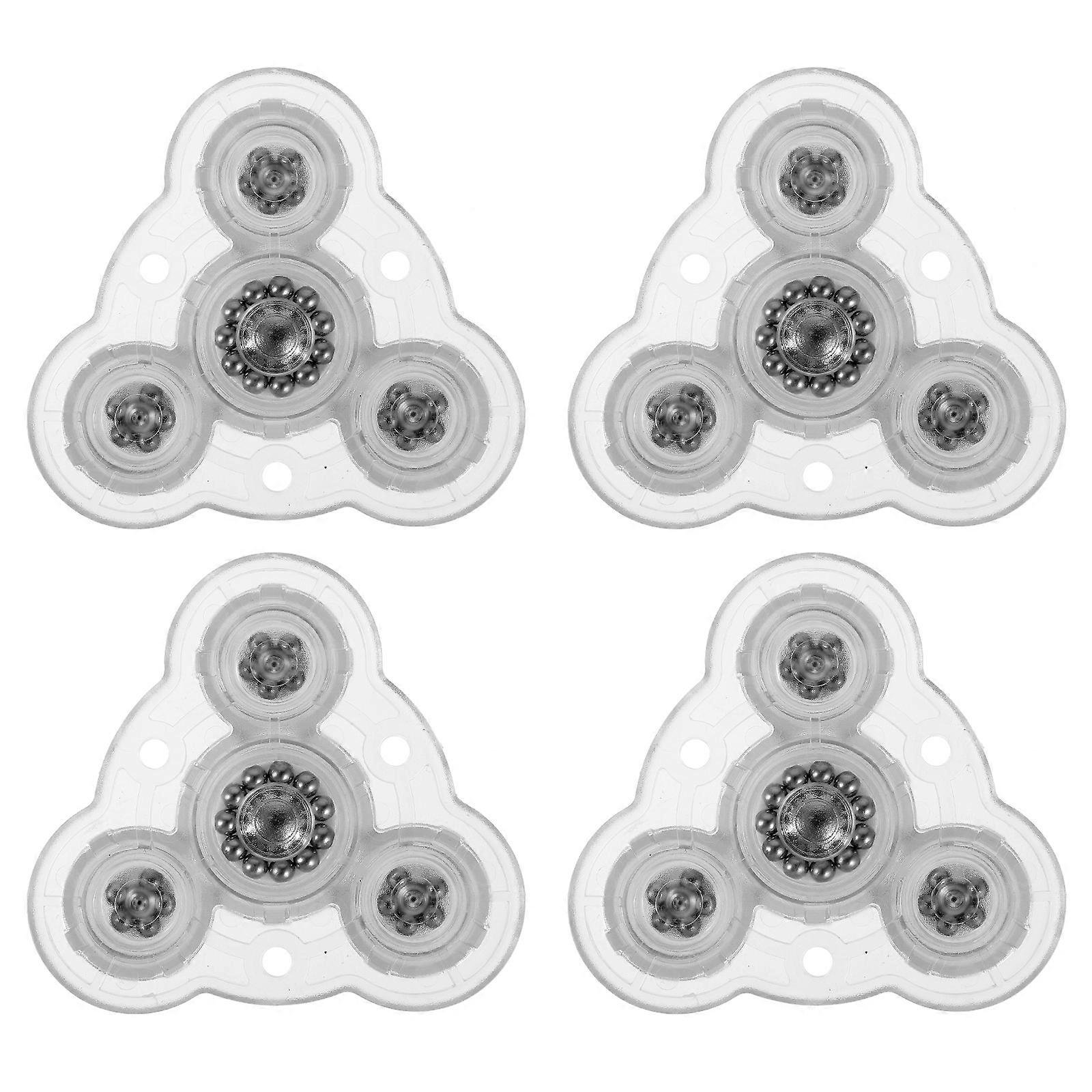 4pcs Caster Wheel 4-ball Storage Case Caster Self-adhesive Storage Bin Caster