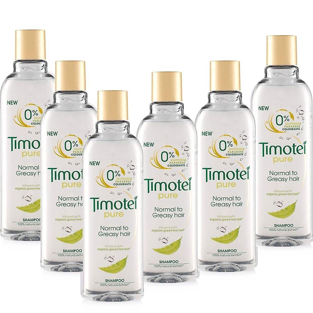 6 x 250ml Timotei Pure Shampoo - Normaal tot vettig haar