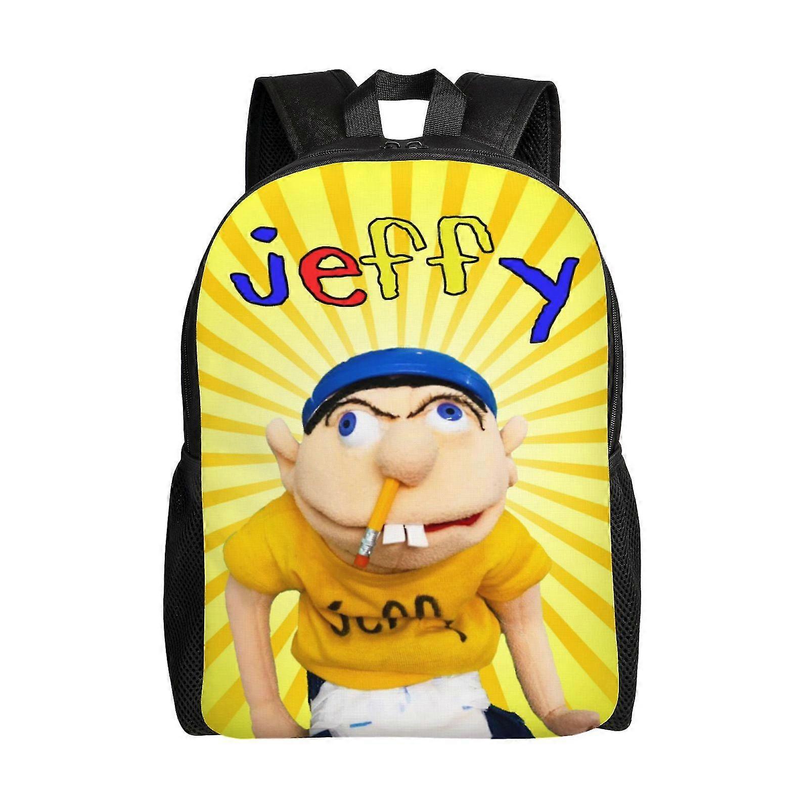 حقيبة ظهر Sml Jeffy الابتدائية الإعدادية حقيبة كتف ذات سعة كبيرة حقائب كمبيوتر محمول Daypack غير رسمية للبنين بنات-QJU219