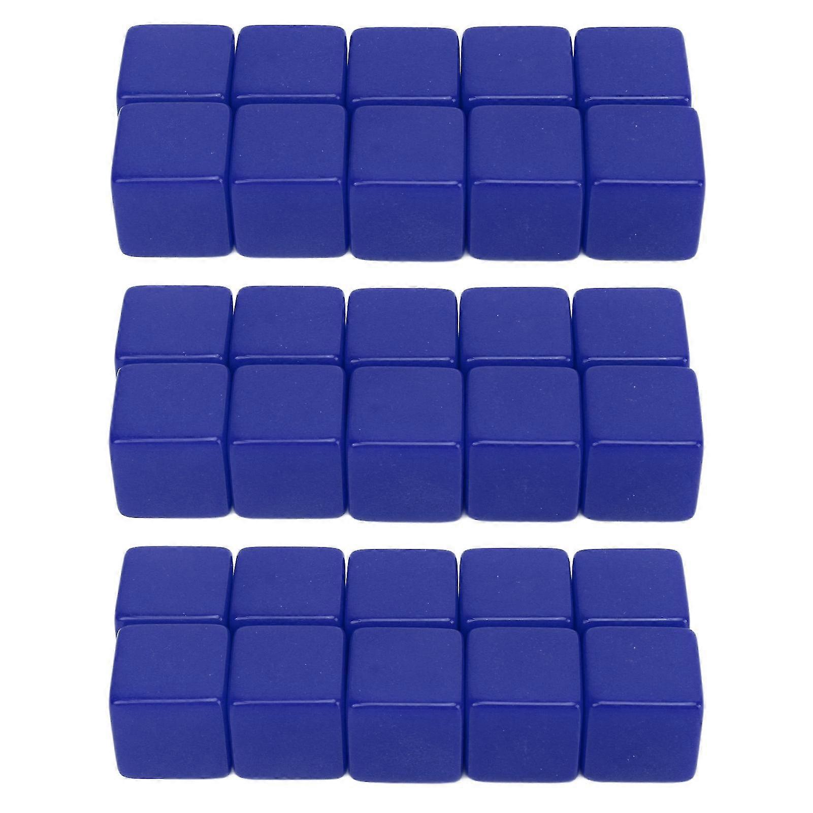 30 Pcs 16mm Dice Set Six Sided Blank Dice Write On Cubes Game For Math Teaching Education
