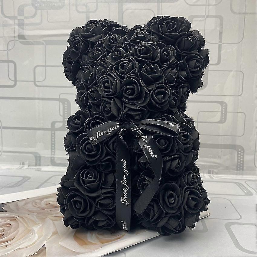 25CM Teddy Bear Rose Flower Τεχνητή Διακόσμηση Χριστουγεννιάτικο δώρο Lady Valentine's Day Πρωτοχρονιάτικο δώρο