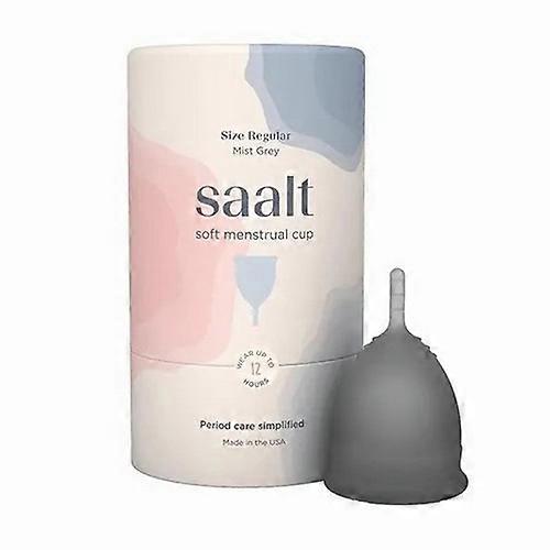 Saalt Mist Grey Regular Soft Menstrual Cup, 1 Count