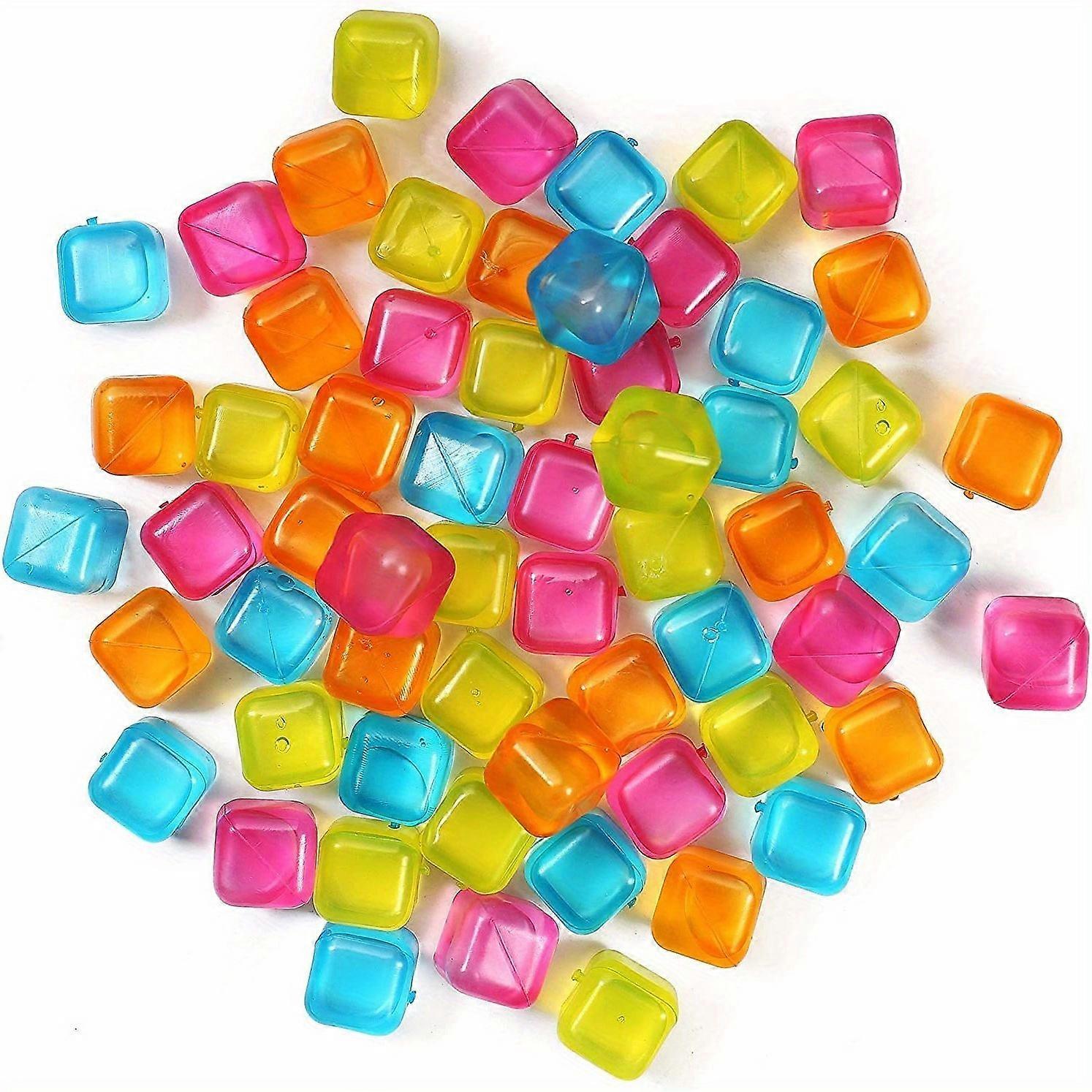10pcs Reusable Ice Cubes, Plastic Cubes Used For Whiskey, Wine, Or Beer And Other Beverages, Keep Your Drinks Cold For Longer, Filled With Pure Water