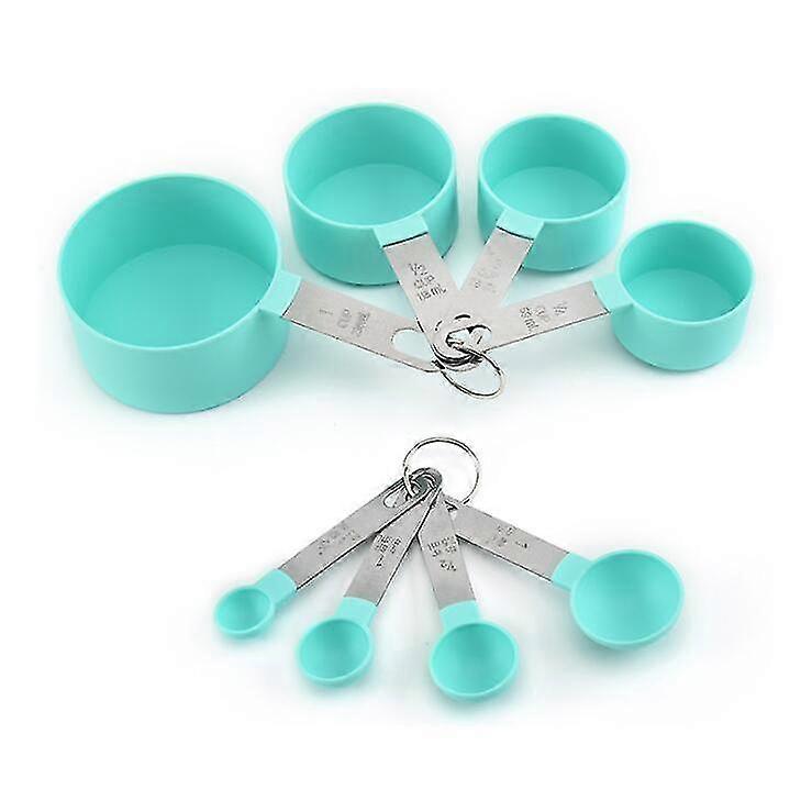 Handle Measuring Cup Eight-piece Set Plastic Measuring Cup Measuring Spoon Kitchen Gadget Set Measuring Spoon