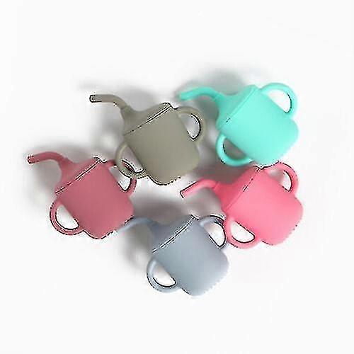 Baby Silicone Straw Cup 180ml(navy Blue)