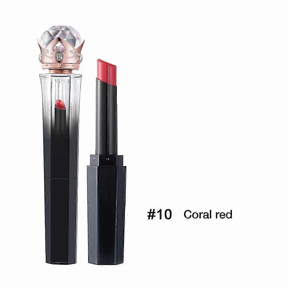 Waterproof Long-Lasting Lipstick Moisturizing Lip Cream in Shade 10