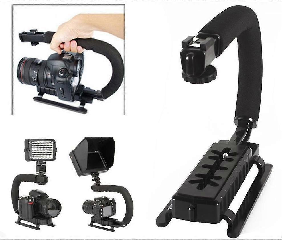 U shape Bracket Handheld Grip Stabilizer for DSLR Camera Camcorder Video