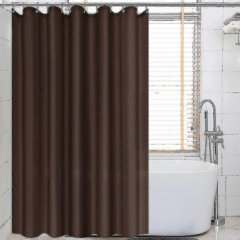 Waterproof Shower Curtain, Polyester Bathroom Curtain Watercolor Floral Plant Pattern Decorative Curtain With 12 Hooks, Standard Size 180*180cm