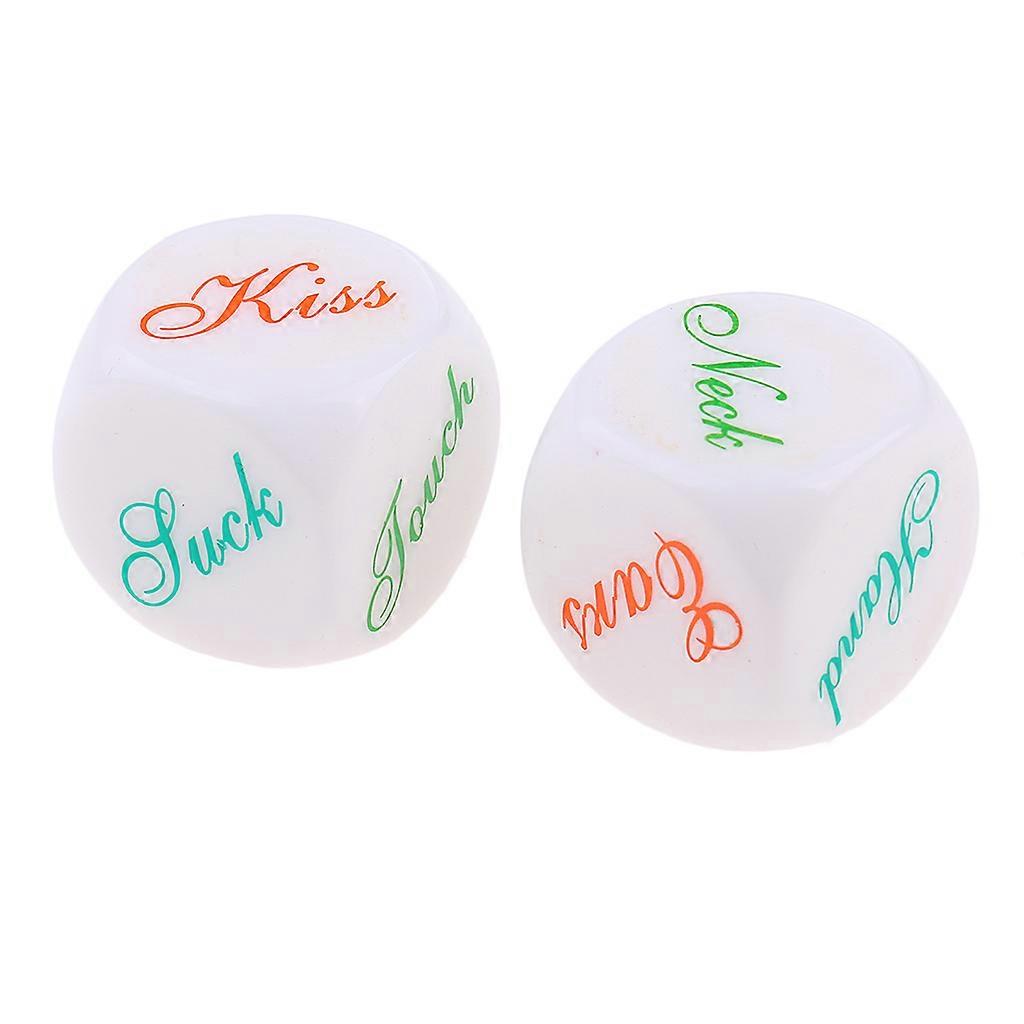 2pcs D6 Glow in Dark Dices Couple Foreplay Game Dice Seduction Intimate Gift