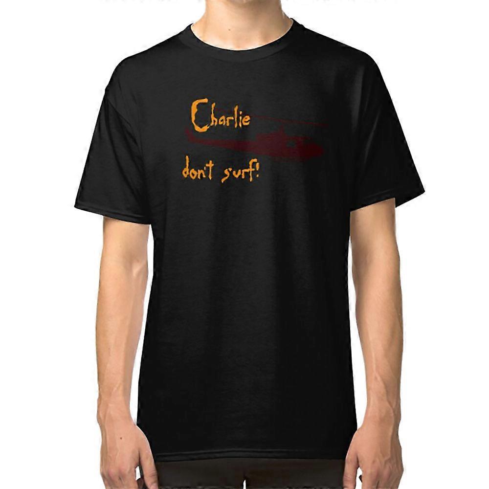 Charlie Dont Surf - T-Shirt Uomo Grigia, Stile Essenziale, Comfort Morbido, Stampa Di Qualità