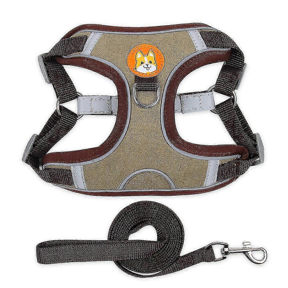 New Pet Dog Harness Leash Set Reflective Adjustable Puppy Harness