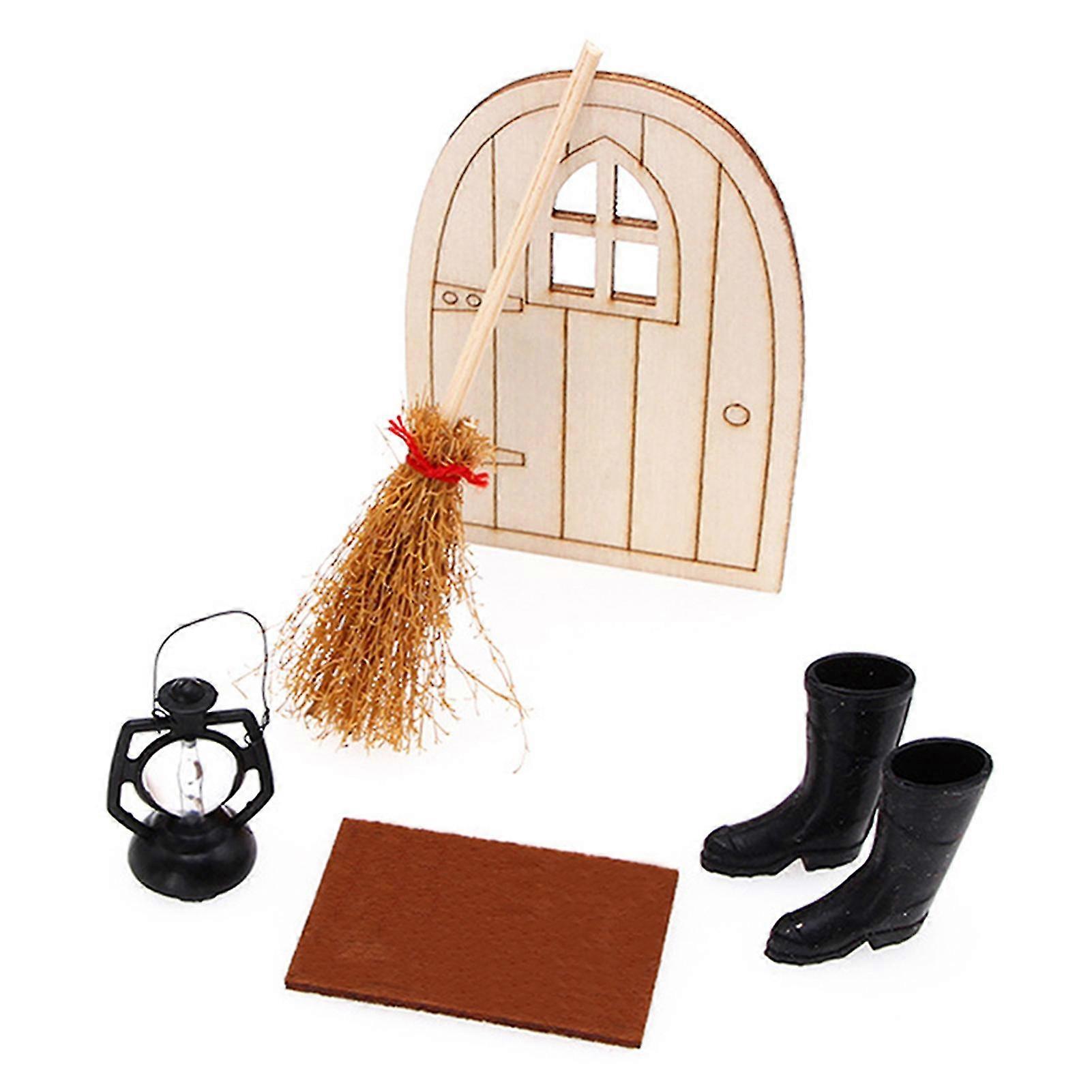 Diy Miniature House Ornament Mini Christmas Scene Figurines Creative Theme Holiday Props Decoration