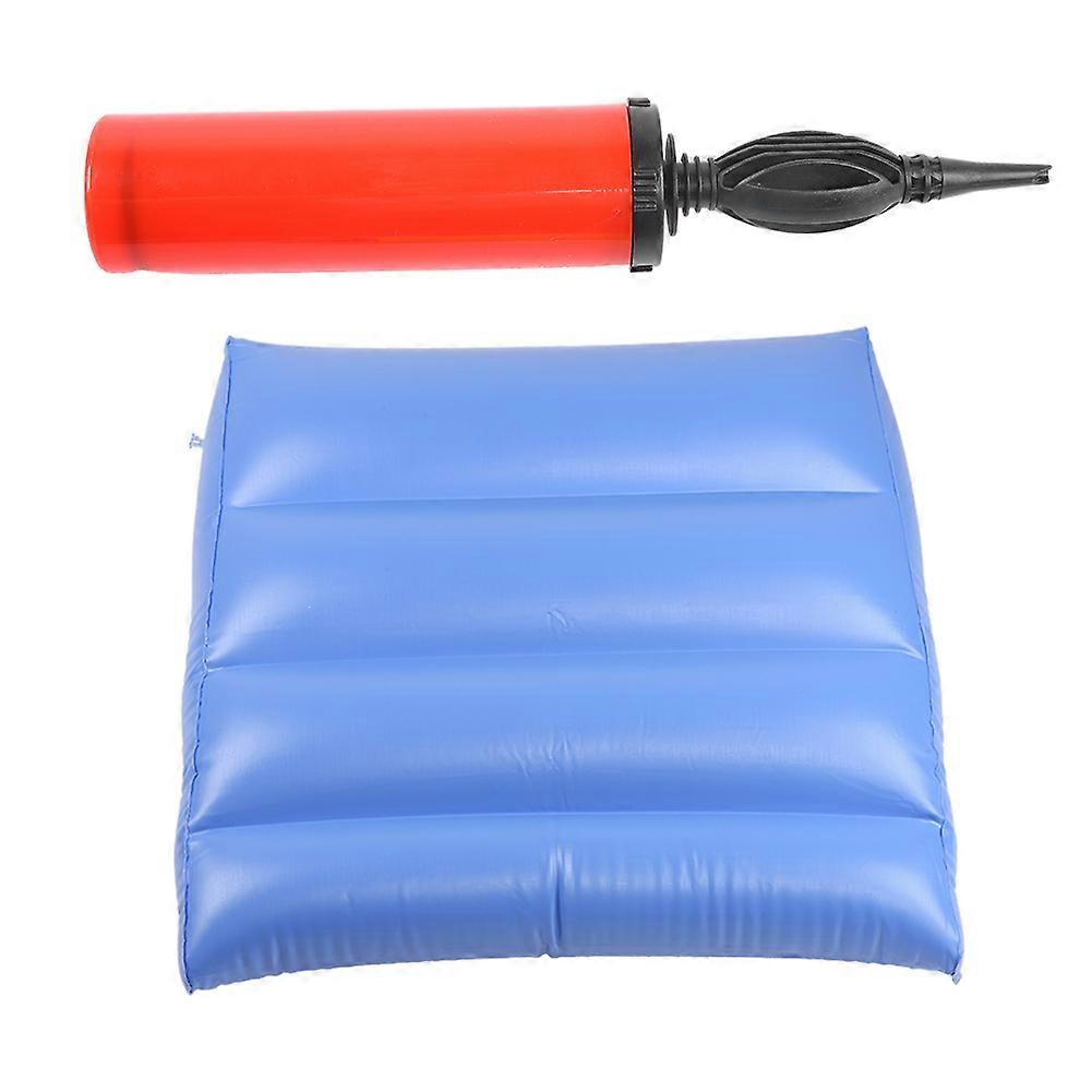 Multi Function Inflatable Back Cushion Anti Bedsore Triangular Cushion for Health Care Blue(Blue )