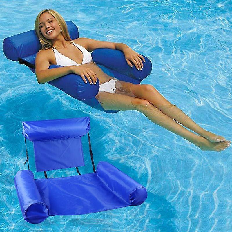 Inflatable Pool Hammock, Floating Hammock, Inflatable Mattress Buoy, Pool Hammock Armchair Portable Floating Chair, Suitable for Swimming Pool, Beach,