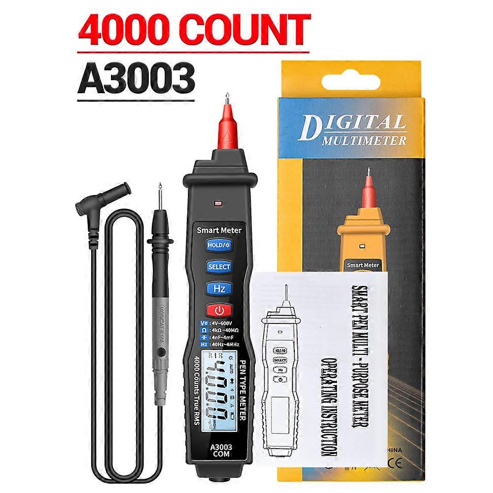 A3003 Digital Multimeter Pen Type Meter 4000 Counts with Non Contact AC/DC Voltage Resistance Capacitance Hz Tester Tool