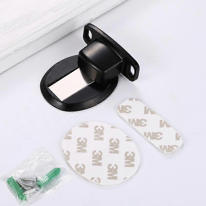 2 Pieces Solid Stainless Steel Invisible SuctionBlack